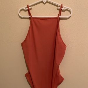 Coral bodysuit